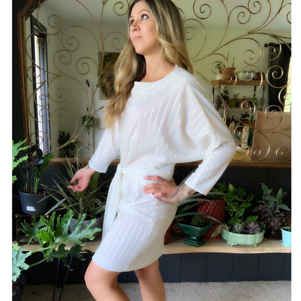 Juniors Brand  Vintage 80s Batwing Bodycon Dress